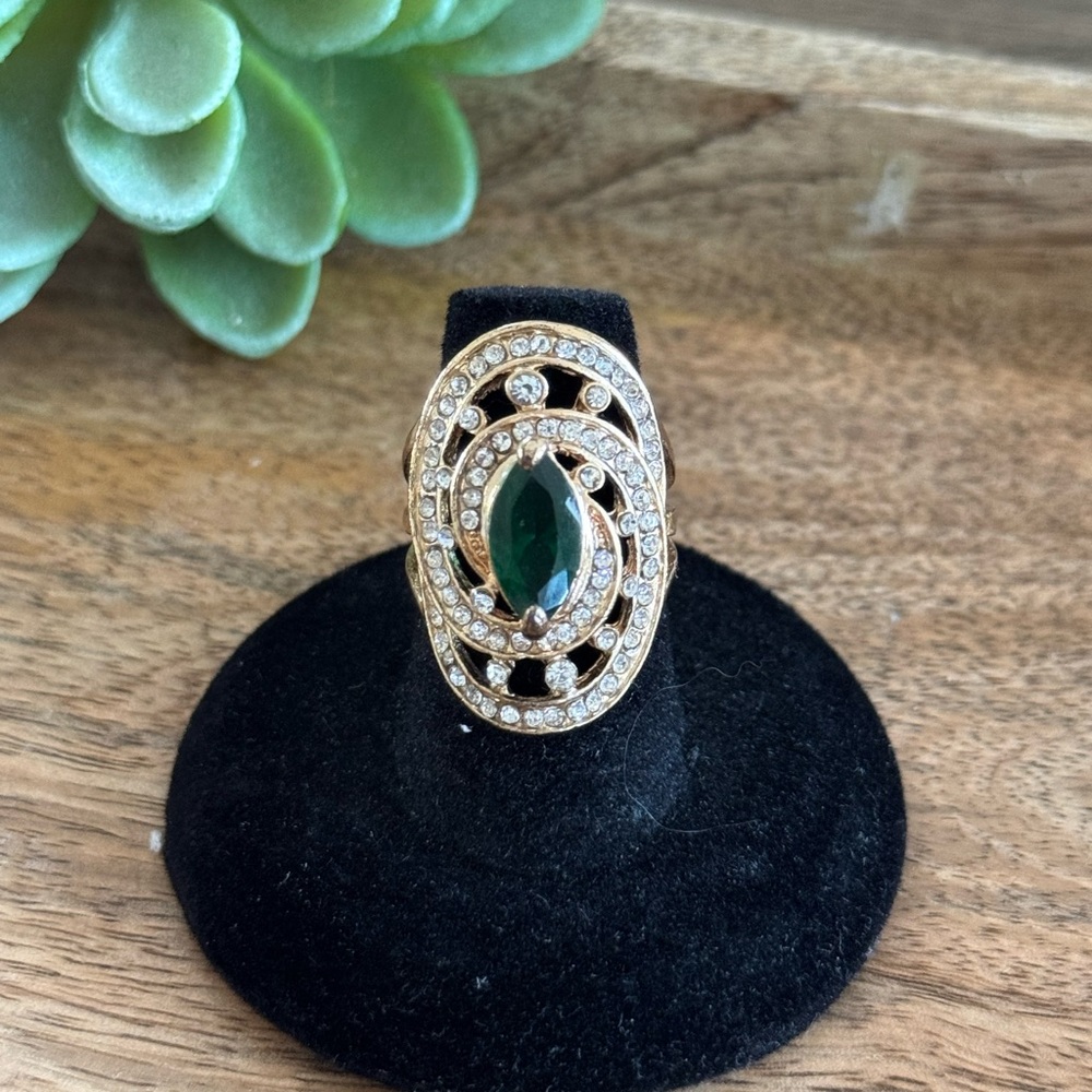 Hurrem Saphire Silver Ring - Ottoman Magnificent Century